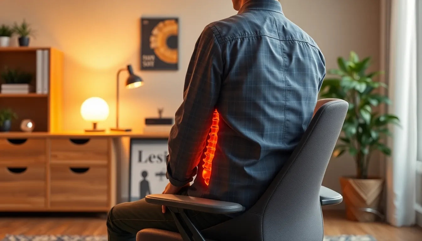 Find Your Comfort: Mastering the Art of Sitting with a Herniated Disc - Illustration