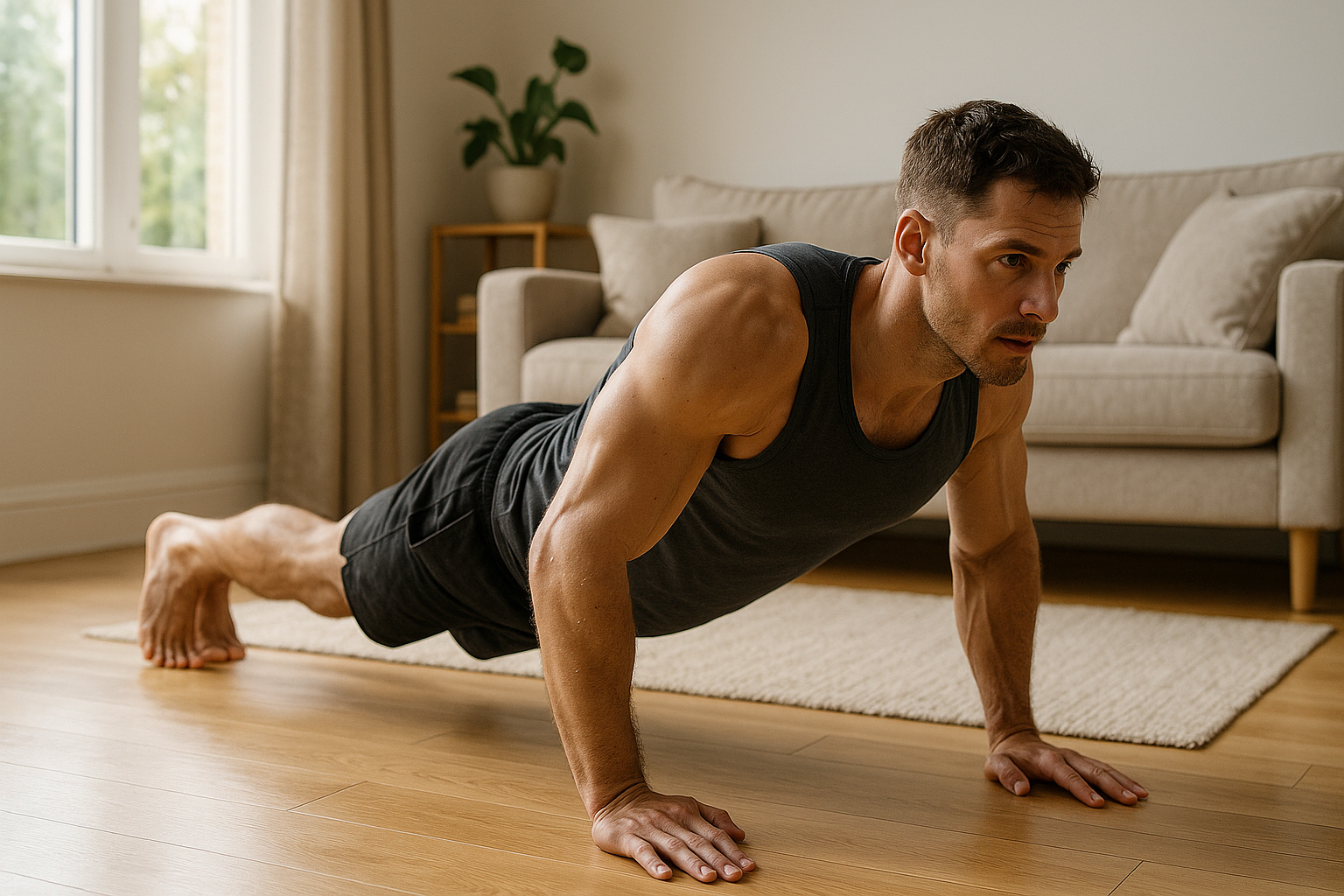 Transform Your Living Room into a Fitness Haven - Illustration