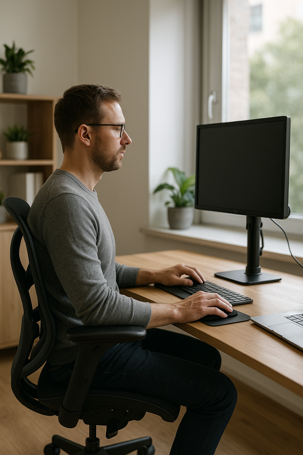 Mastering office ergonomics for a pain-free workday - Illustration
