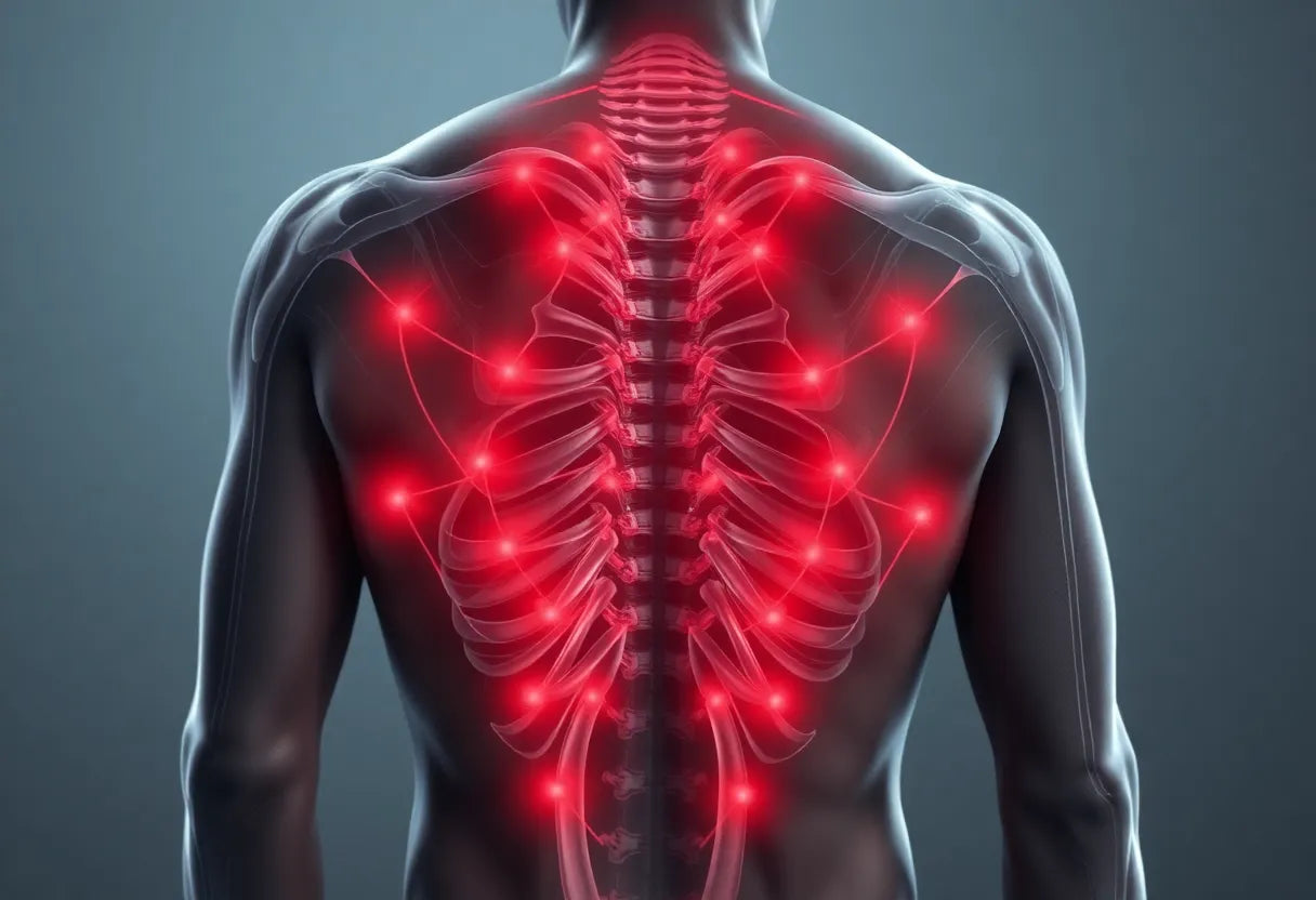 Unwind Your Mind: How Stress Intensifies Back Pain - Illustration