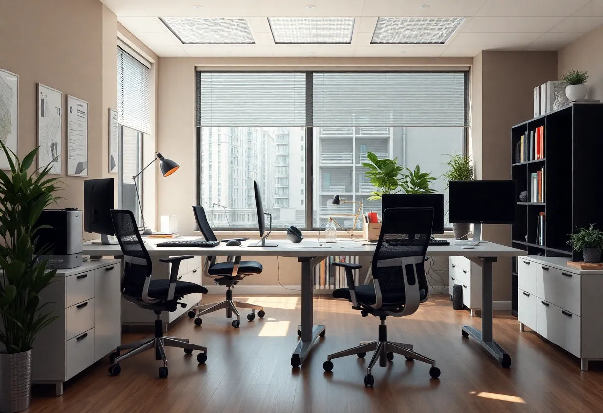 Transform Your Workspace: Say Goodbye to Pain with an Ergonomic Office Setup - Illustration