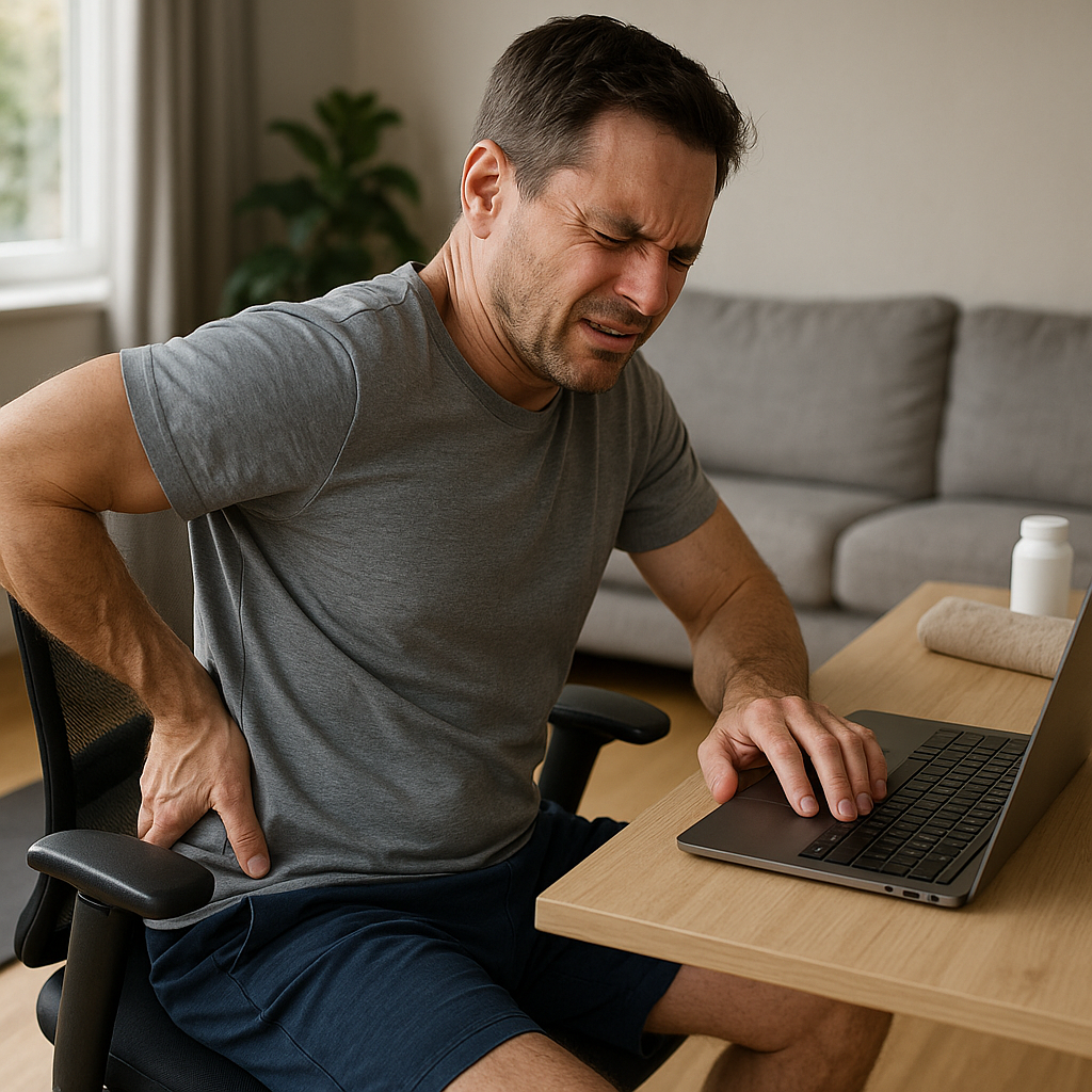 Unlocking Relief: Conquer Stiff Lower Back Pain Today - Illustration