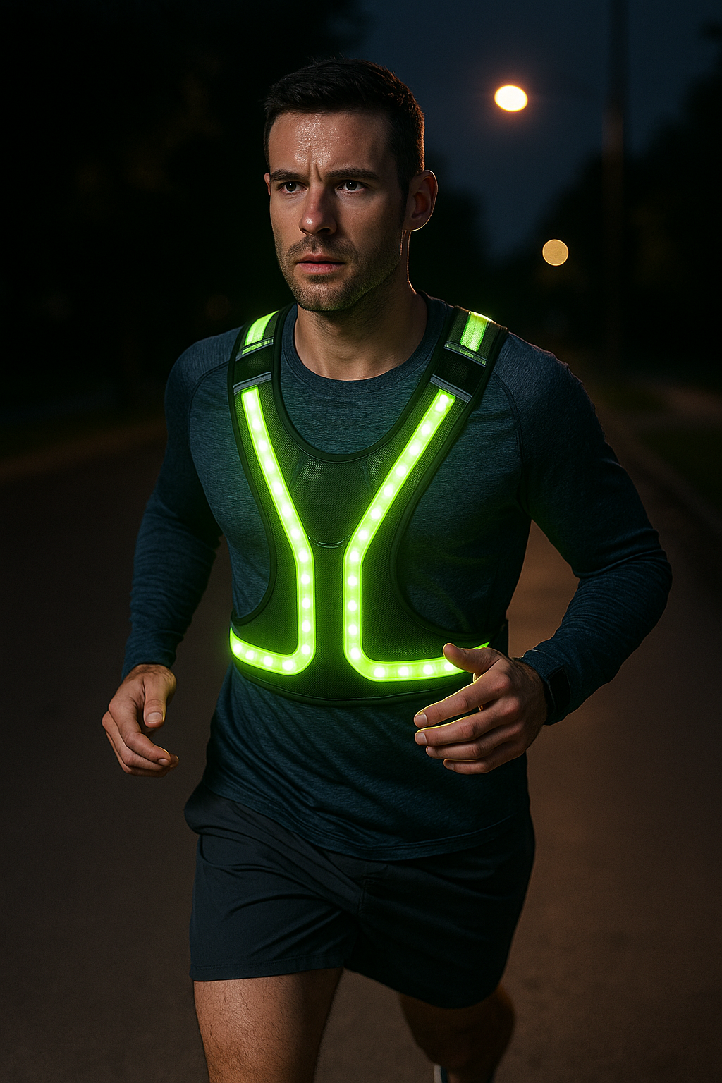 Light Up Your Run: Stay Safe with the Perfect Running Vest - Illustration