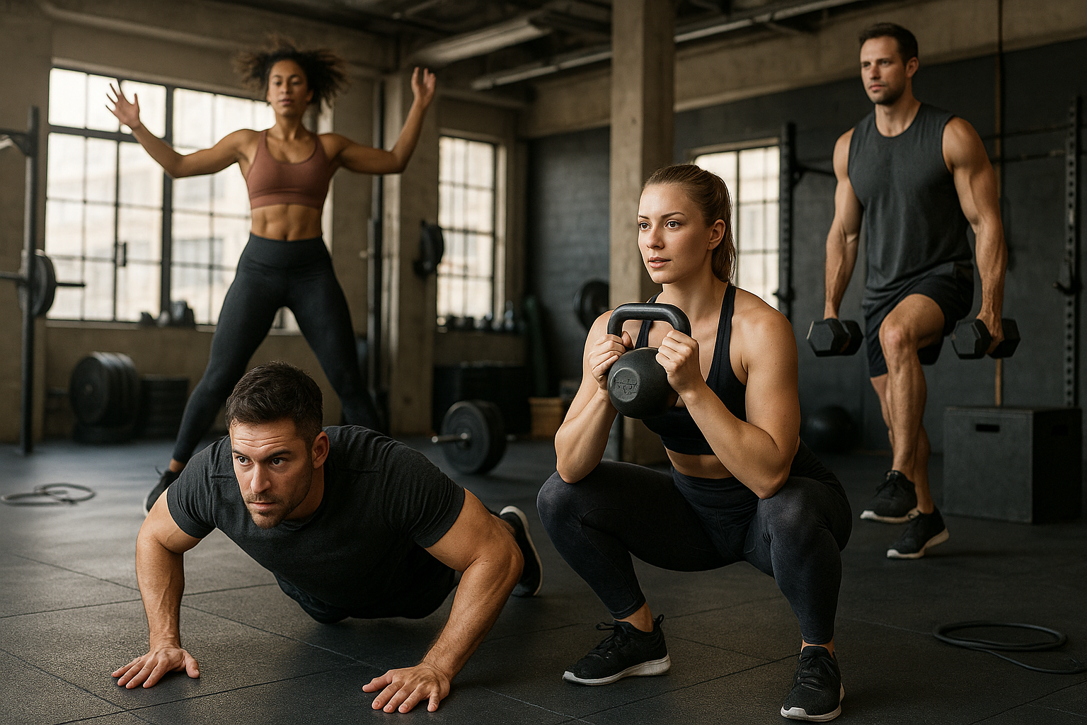 Circuit training program: Boost your fitness in less time - Illustration