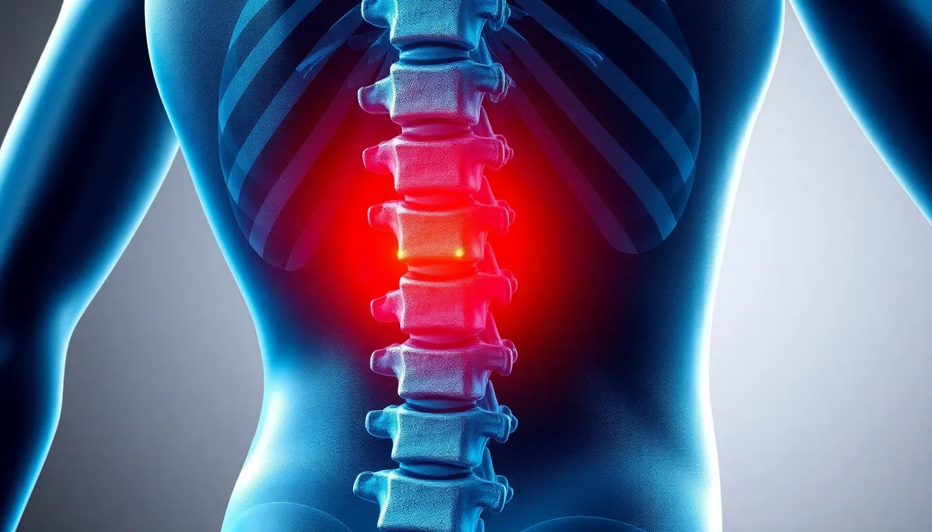 Finding Relief from a Herniated Disc in the Middle Back - Illustration