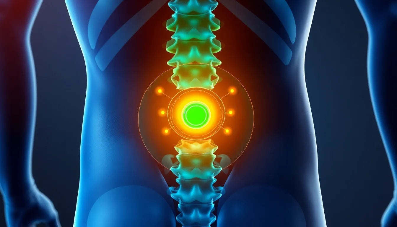 Lower back pain decoded: the hidden signs of a herniated disc - Illustration