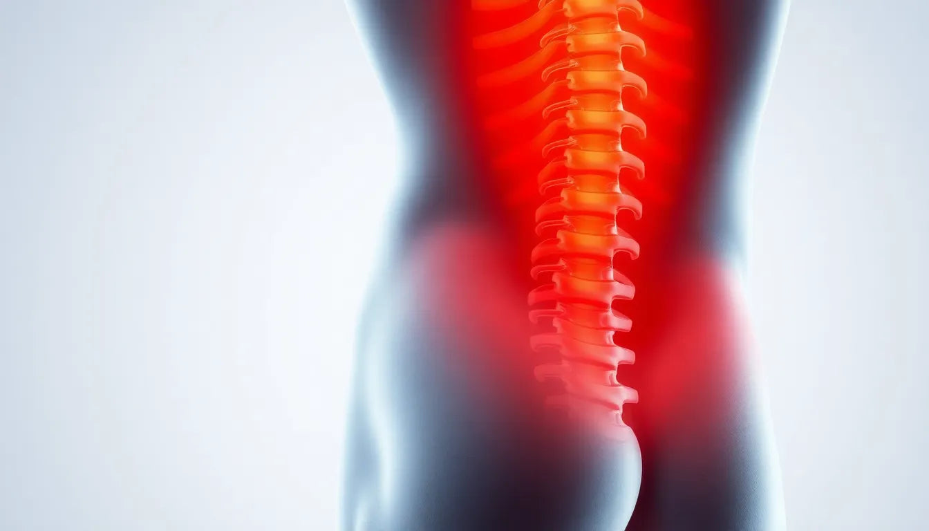 Recognising the silent signals of a herniated disc in your lower back - Illustration