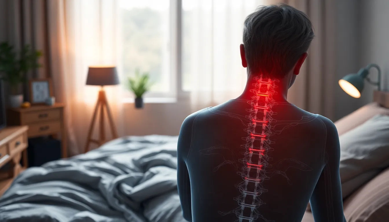 Morning Wake-Up Call: Understanding Why Herniated Disc Pain Peaks at Dawn - Illustration