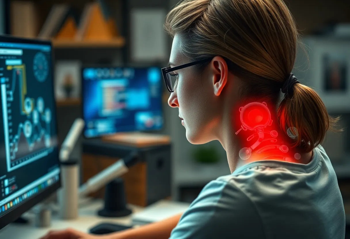 Escape Desk-Related Neck Pain with Simple Ergonomic Tweaks - Illustration
