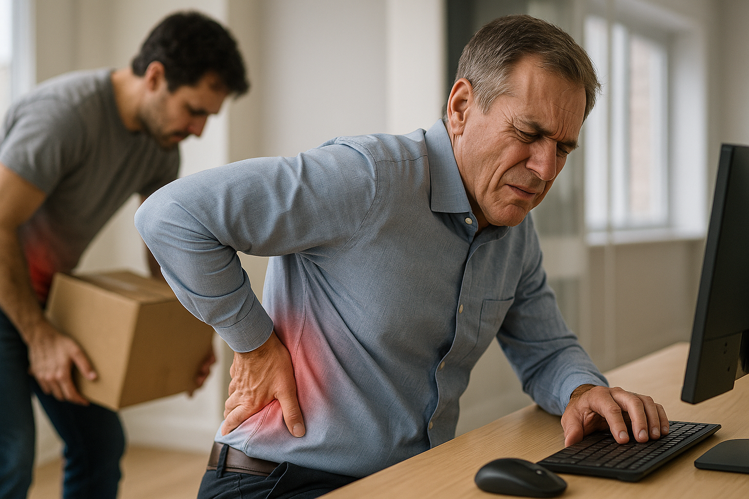 Conquer Spinal Pain with Smart Ergonomic Solutions - Illustration