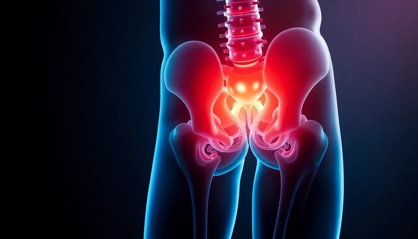 Understanding the link between herniated discs and hip pain - Illustration