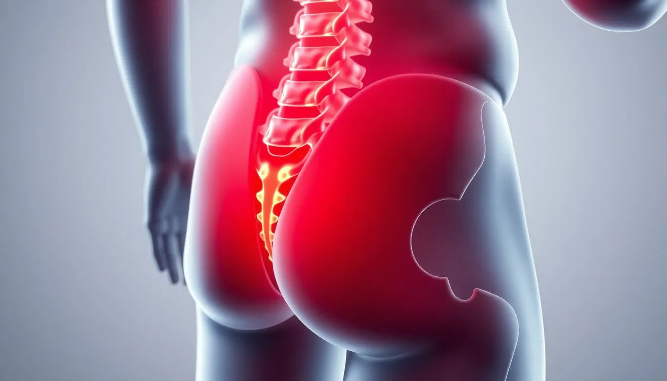 When Back Troubles Hit the Hip: Understanding Herniated Disc Pain - Illustration