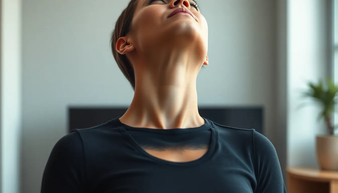 Unlock Neck Pain Relief with Simple Exercises at Home - Illustration