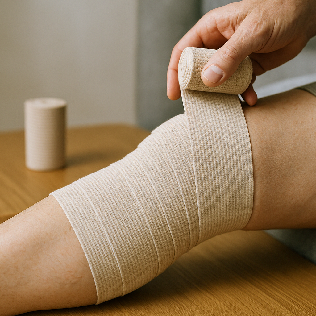 Discover the healing power of compression bandages for better circulation and pain relief - Illustration