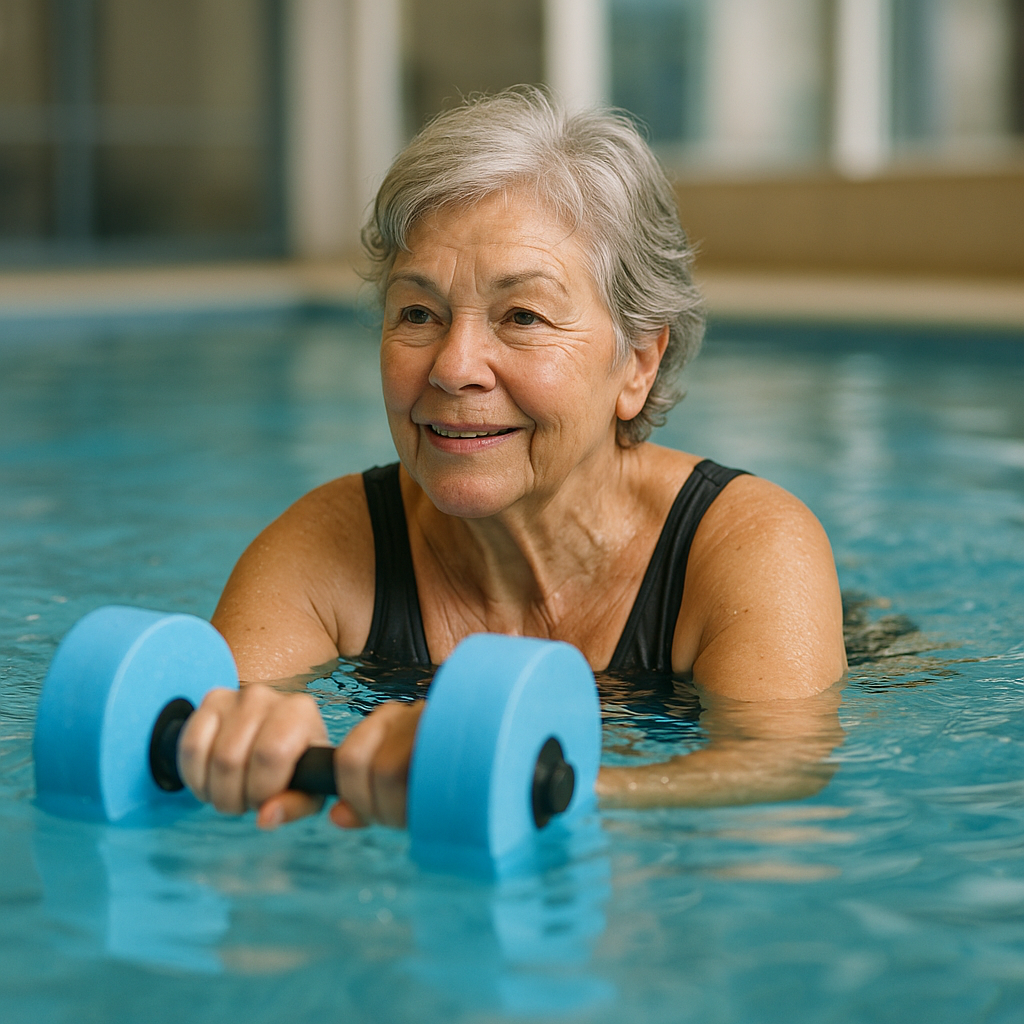 Make a splash with joint-friendly exercise in water - Illustration