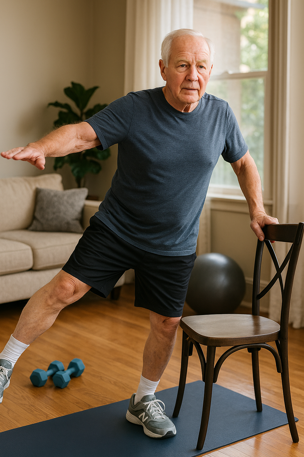 Stay Strong and Safe: Exercises Every 70-Year-Old Should Try - Illustration