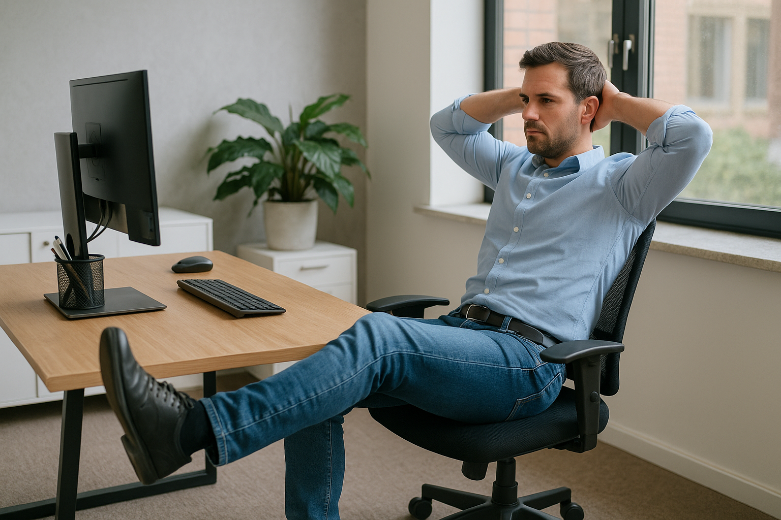 Boost your workday with simple desk exercises - Illustration