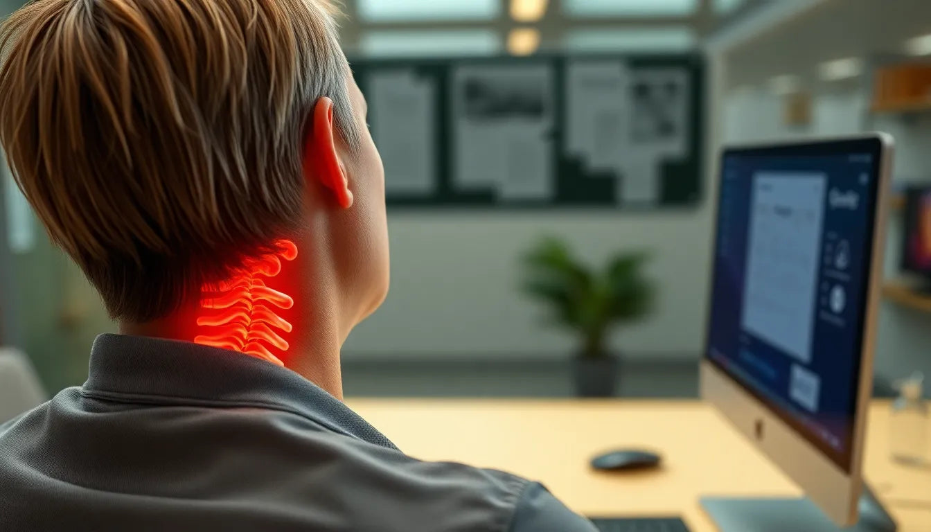 Navigating Sick Leave with a Herniated Disc in the Neck - Illustration