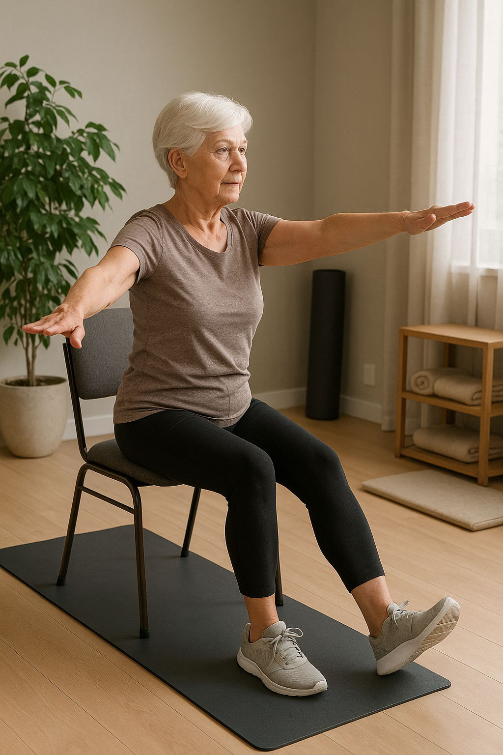 Discover the Transformative Power of Chair Pilates for All Ages - Illustration