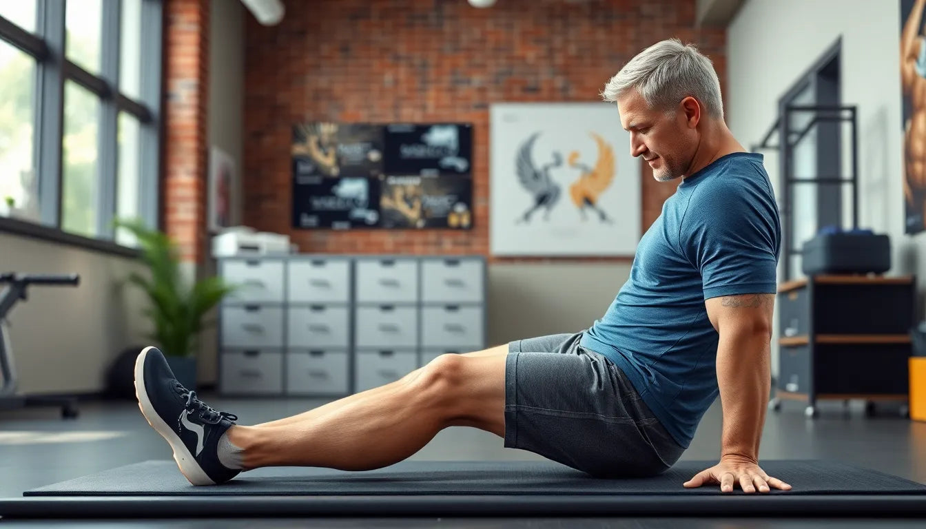 Isometriske øvelser eksempler for practice readers to conquer pain - Illustration