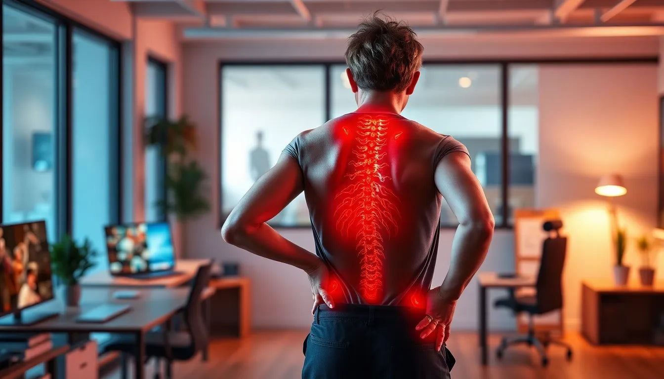 Ondt i lænden? Sådan påvirker corona din ryg - Illustration