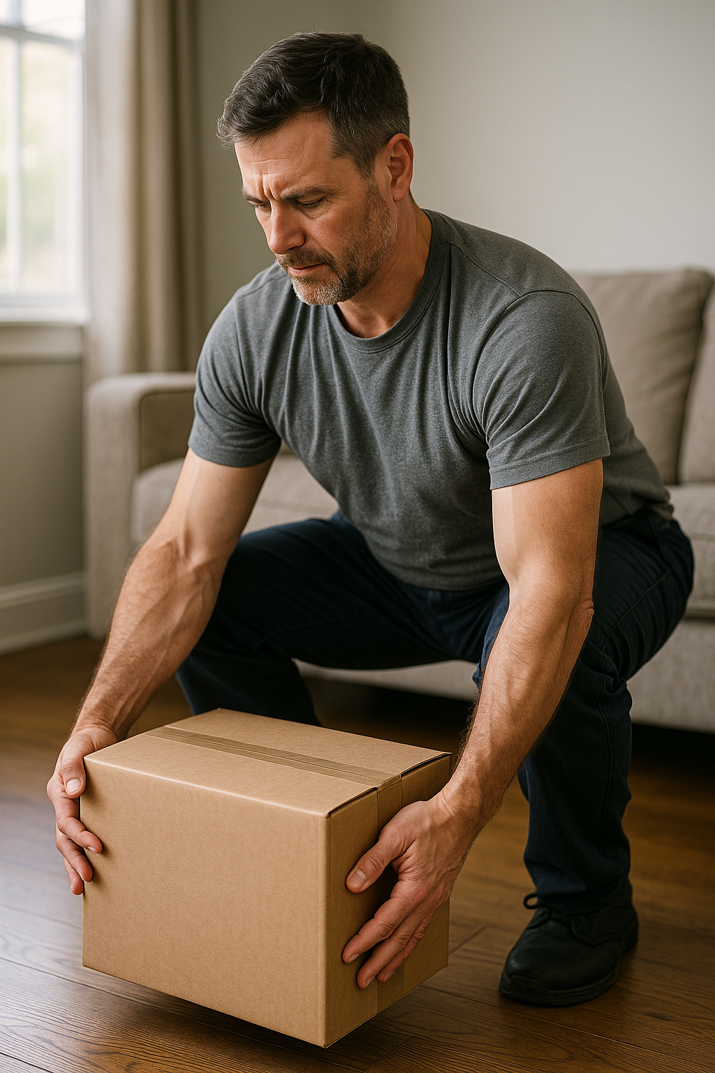 Master the art of lifting: protect your back with ergonomic techniques - Illustration
