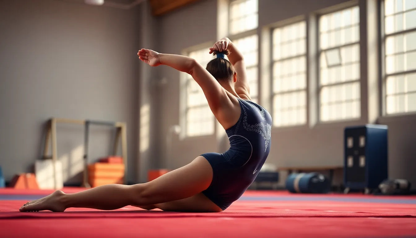 Udstrækningsøvelser efter gymnastik practice reader: Find din vej til smidigere bevægelser - Illustration