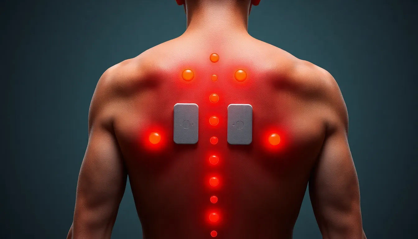 Find Relief: Best TENS Unit Pad Placement for Herniated Discs - Illustration