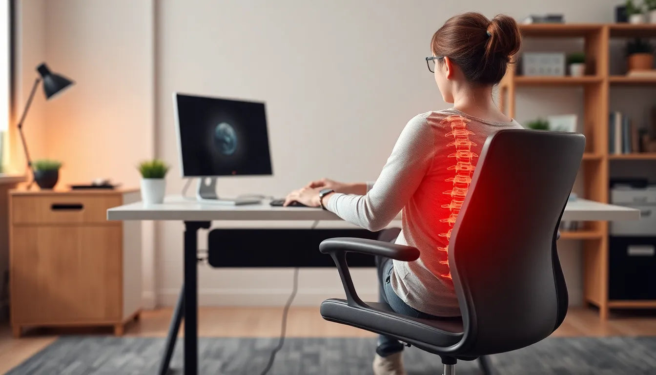 Find Comfort: Mastering the Art of Sitting with a Herniated Disc - Illustration
