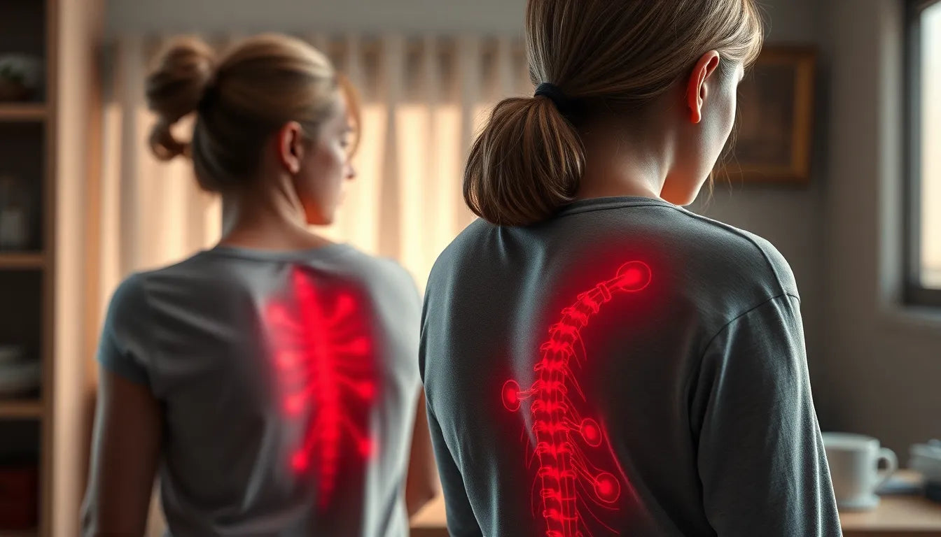 Ondt i ryggen og kvalme: hvad kan det skyldes? - Illustration