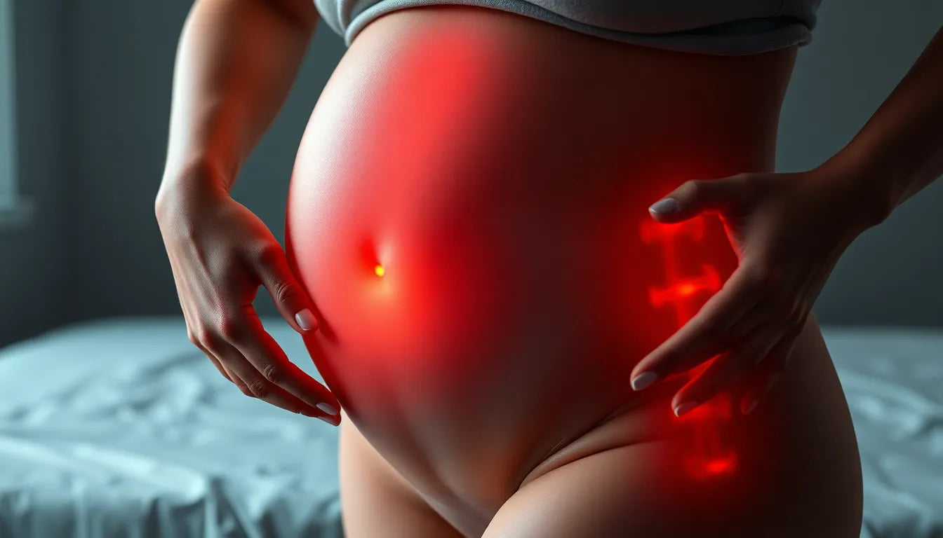 Finding Relief: Managing a Herniated Disc During Pregnancy - Illustration