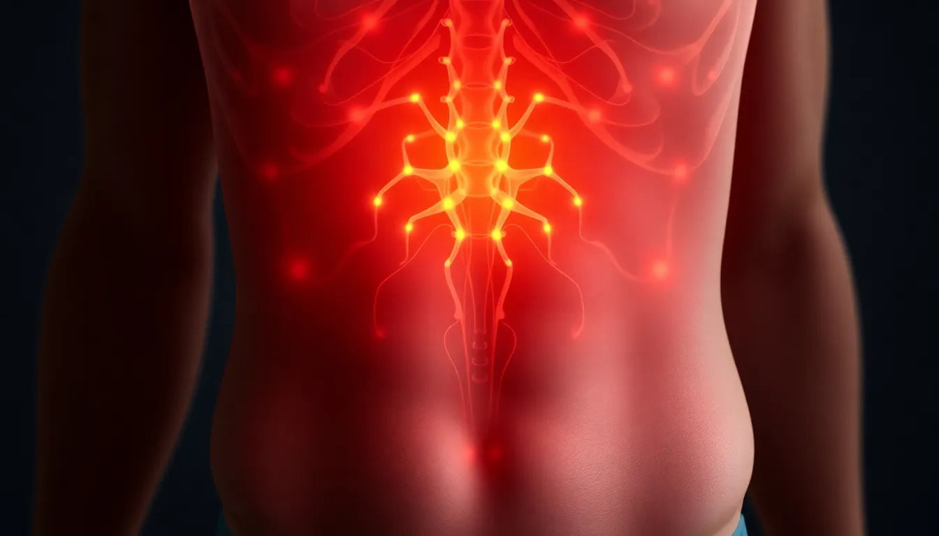 Find relief from solar plexus pain with holistic and ergonomic solutions - Illustration