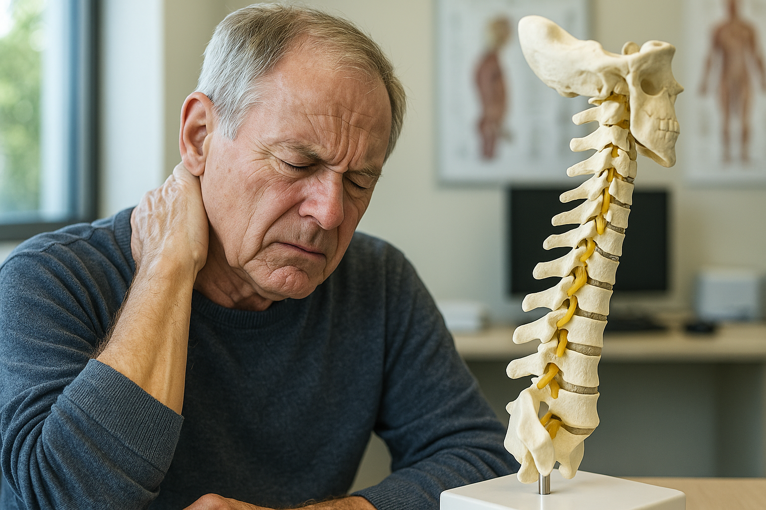 Cervical stenosis: understanding the signs and seeking relief - Illustration