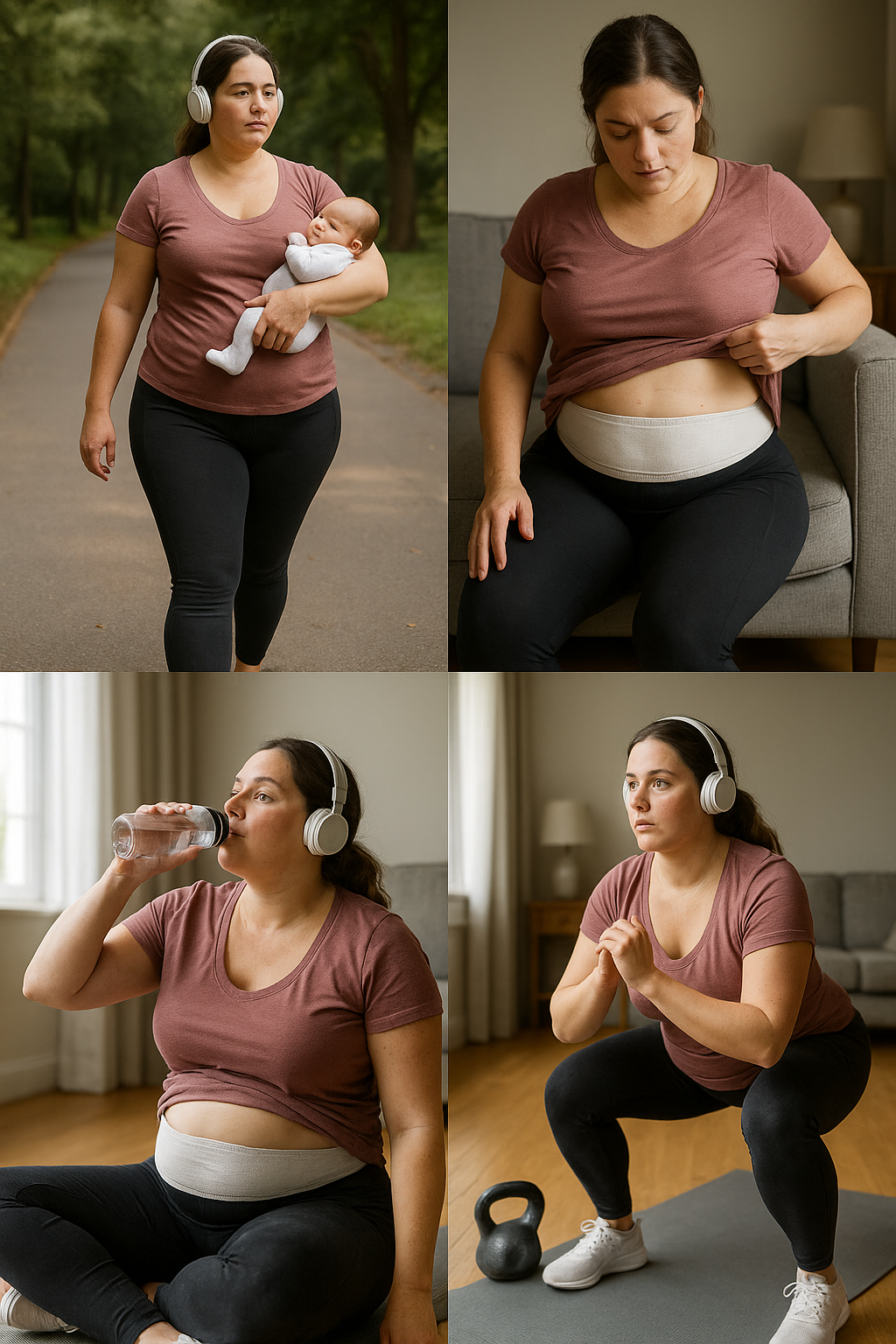 Rediscover Your Strength: Safe Exercise After a C-Section - Illustration