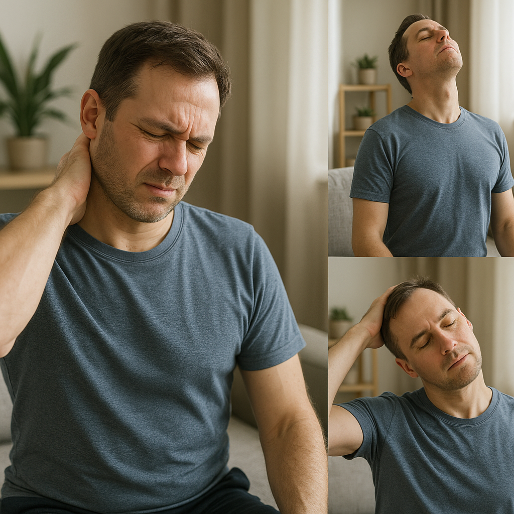 Unlock Relief: Transform Your Day with Simple Neck Tension Exercises - Illustration