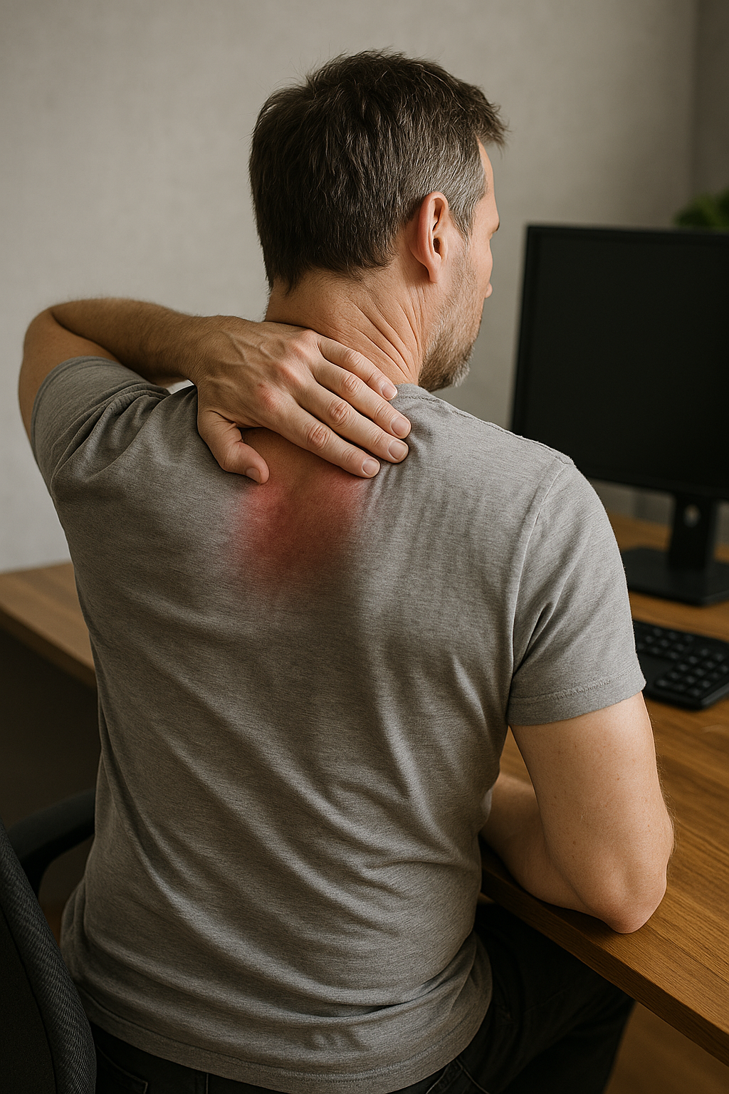 Upper back pain: find relief and regain comfort - Illustration