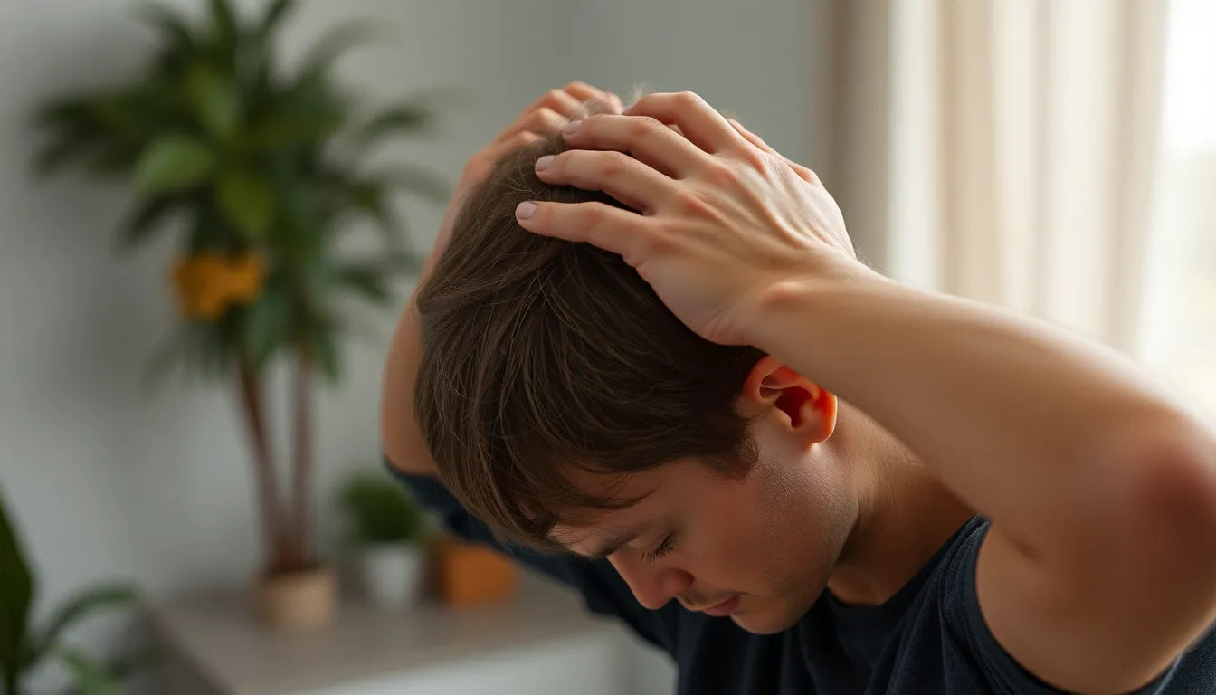 Ease Tension Headaches with Practice Reader's Neck and Shoulder Stretch Video - Illustration