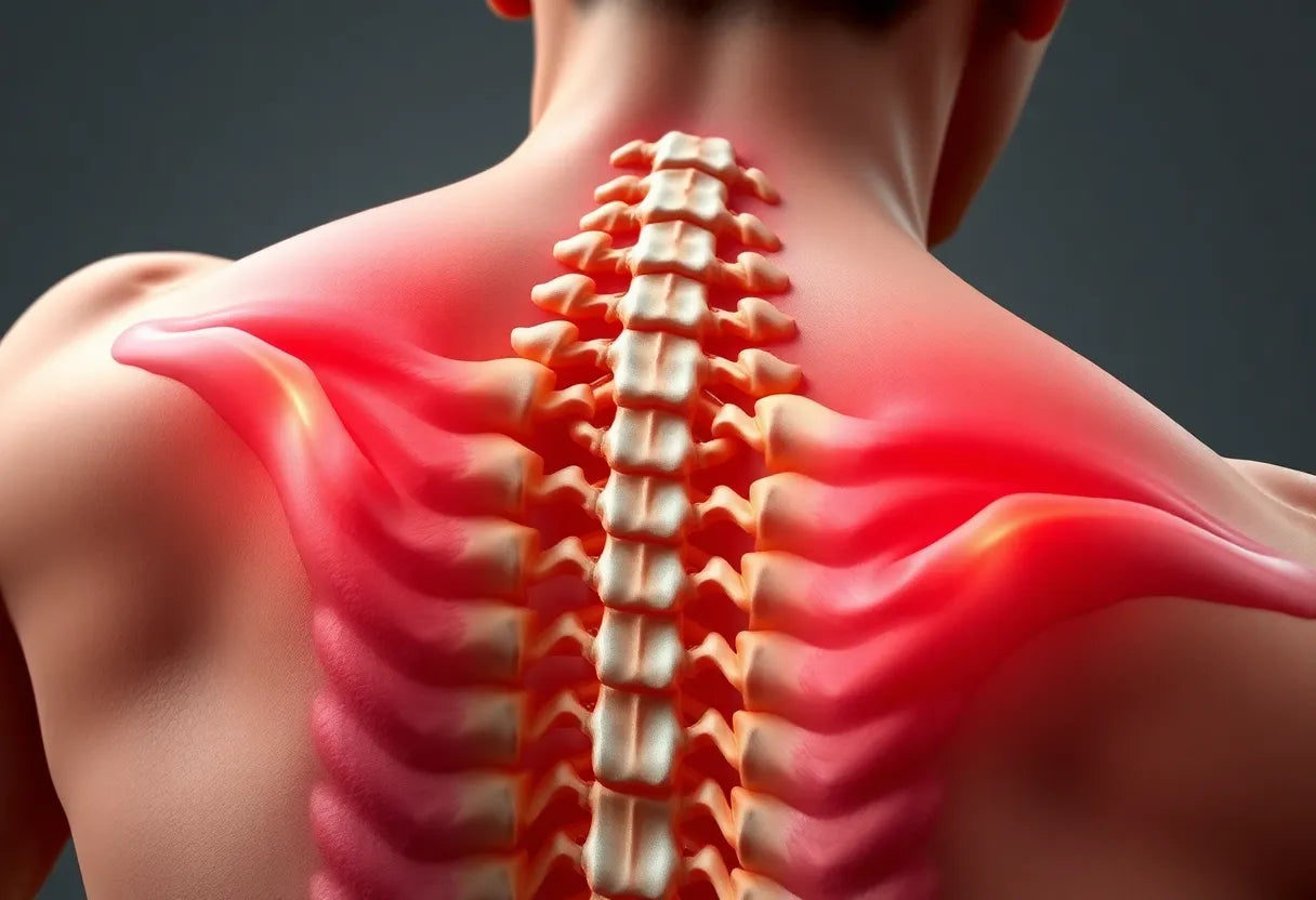 Finding Relief: Understanding Herniated Disc Pain Between Your Shoulder Blades - Illustration