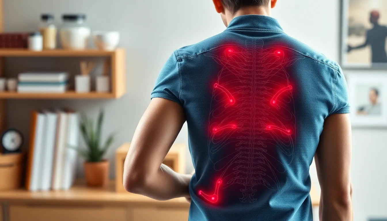 Ondt i ryggen hoste: find lindring og forstå årsagerne - Illustration