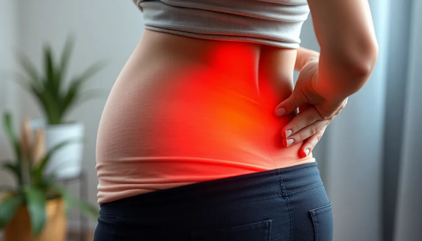 Ondt i den ene side af lænden under graviditet? Her er løsningen! - Illustration