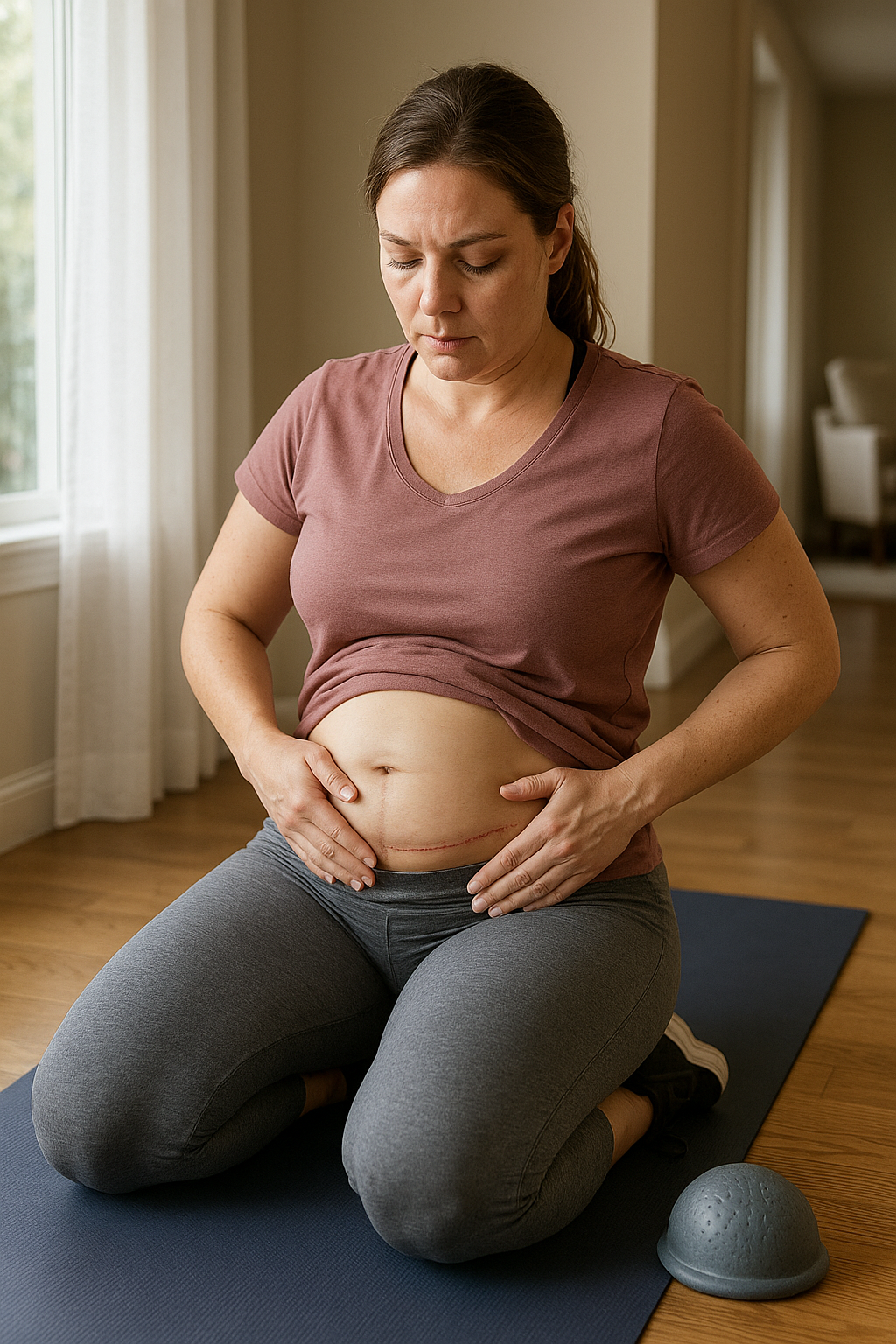 Ready to Move After a C-Section? Start Safe and Strong - Illustration