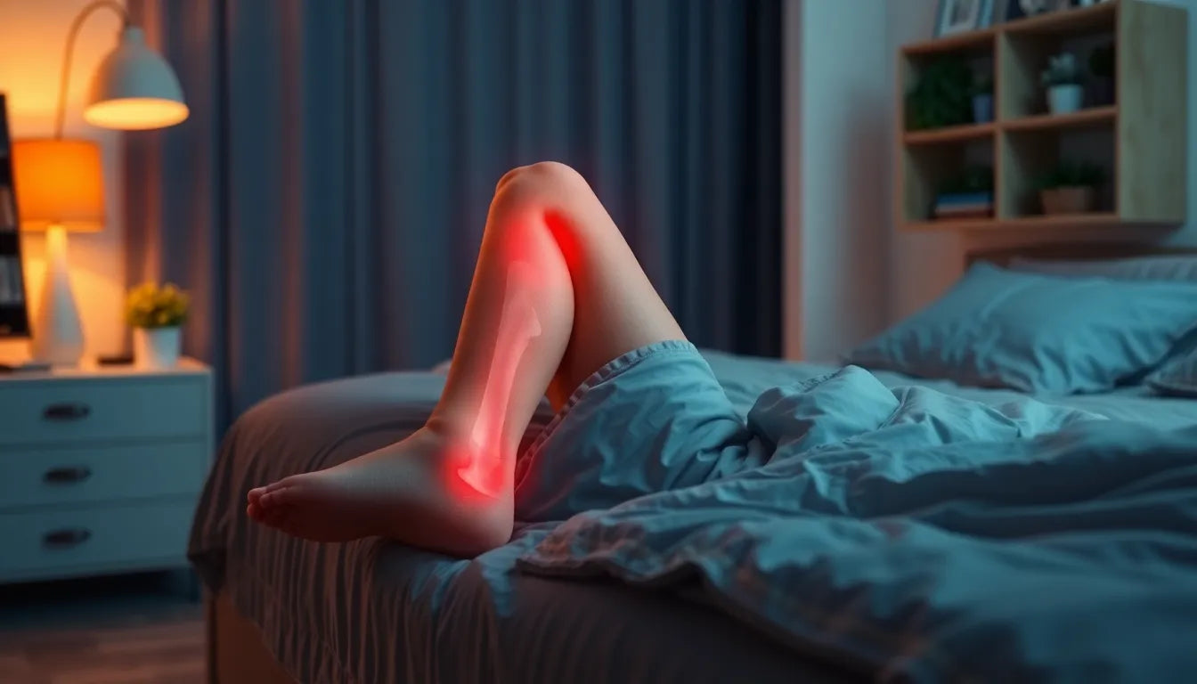 Find relief from leg pain at rest with Anodyne's expert solutions - Illustration