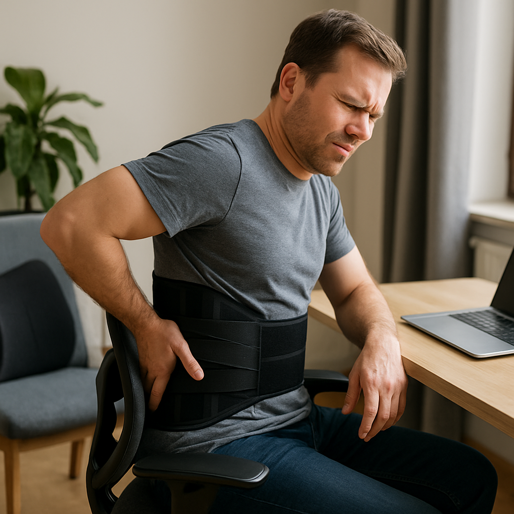 Support your spine, improve your life: discover the benefits of back and lumbar support - Illustration