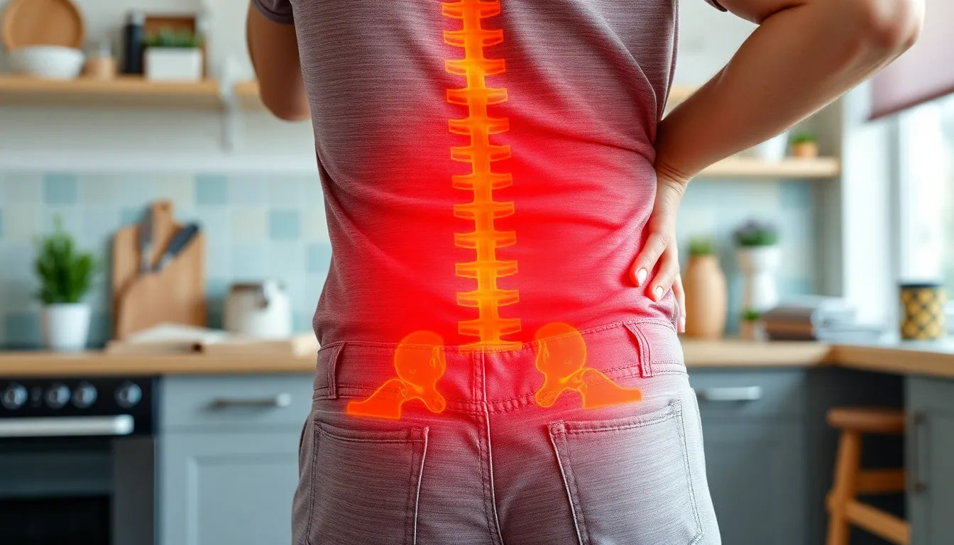 Ondt i lænden bækkenet: Sådan slipper du for smerterne i hverdagen - Illustration