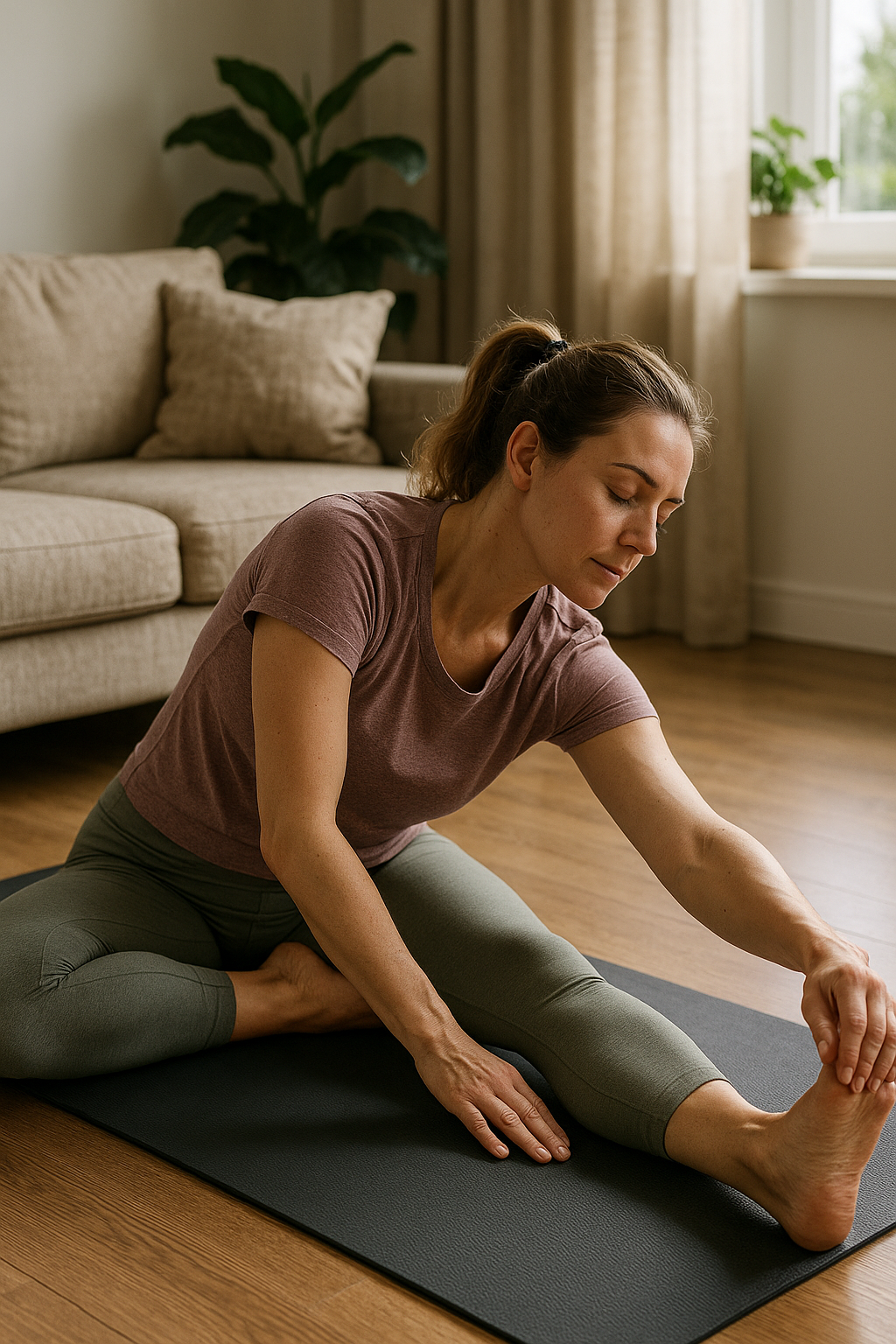 Unlock Flexibility and Ease Pain with Yoga Stretching - Illustration