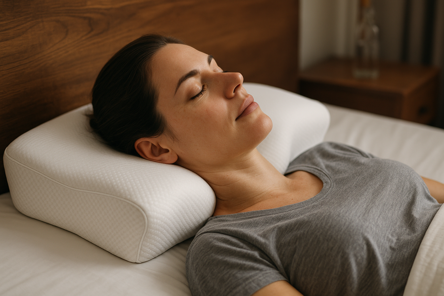 Discover the secret to pain-free nights with the perfect ergonomic neck pillow - Illustration
