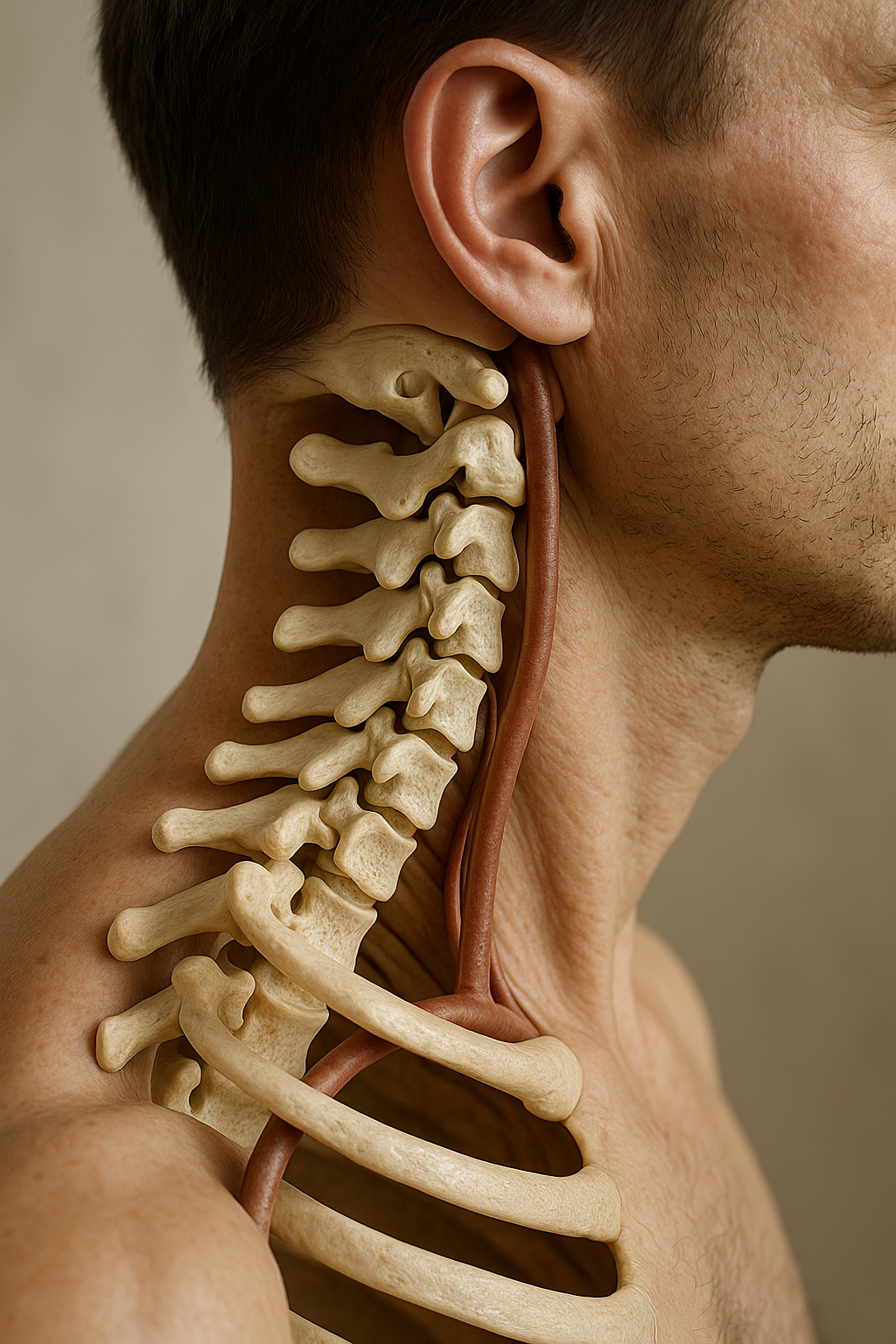 Unlocking the Secrets of Your Cervical Vertebrae: The Key to a Pain-Free Neck - Illustration