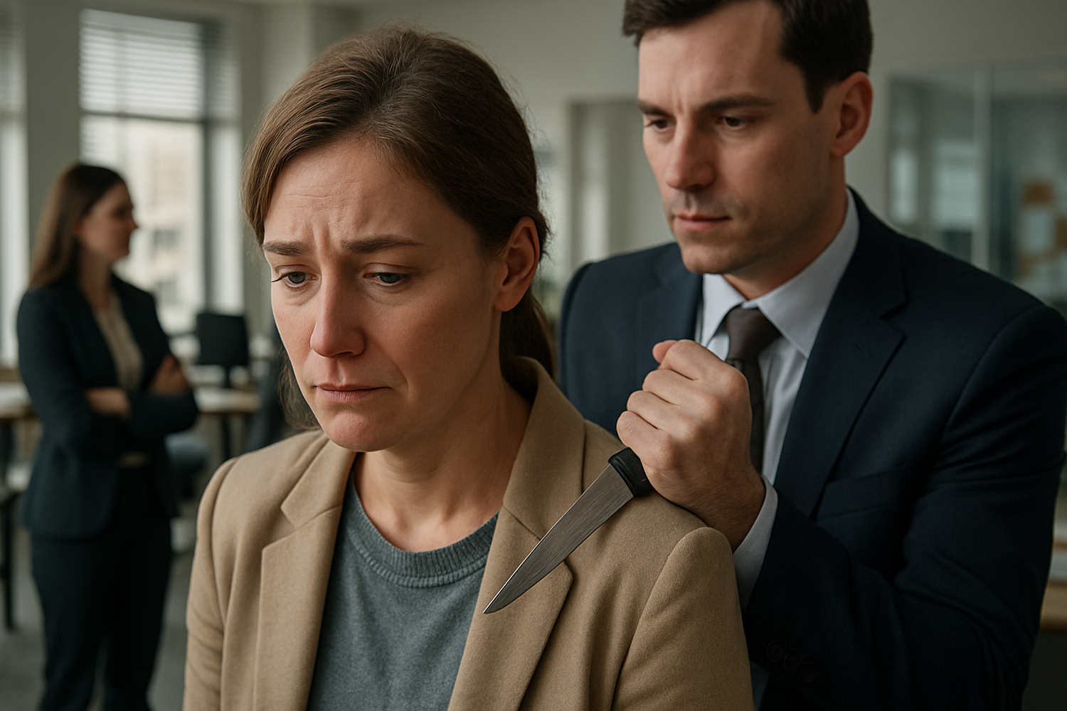 When Betrayal Strikes: The Pain of Back Stabs - Illustration