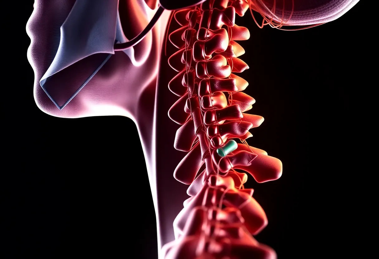 Unlocking Relief: Navigating Surgery for a Herniated Disc in the Neck - Illustration