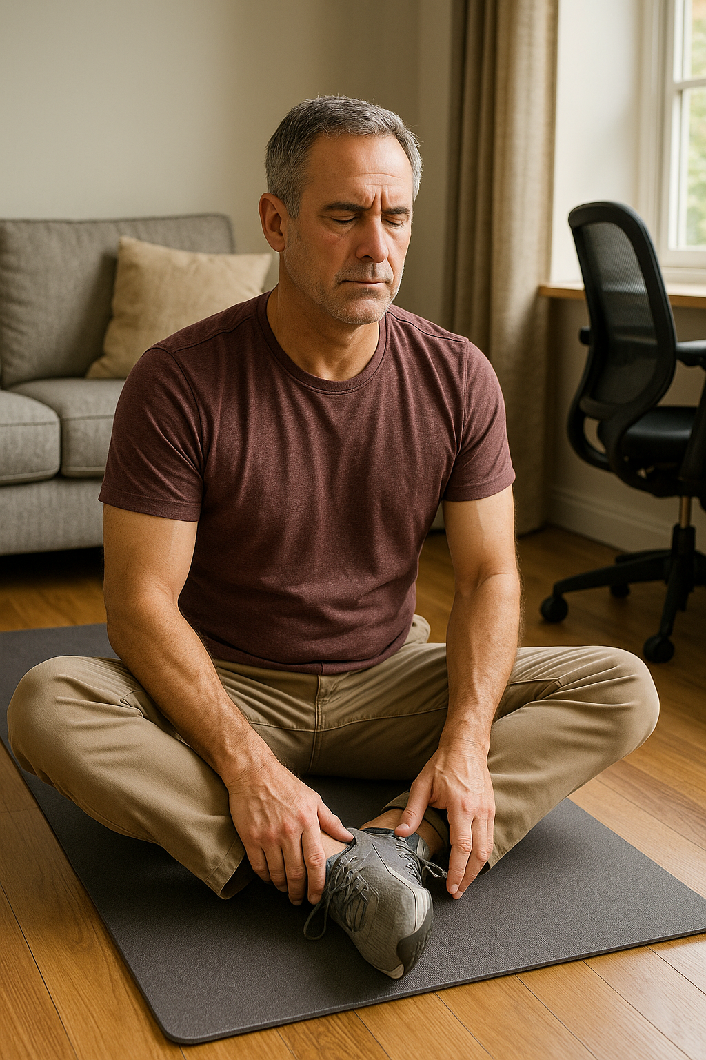 Groin exercises for everyday comfort: Strengthen and prevent pain at work and home - Illustration